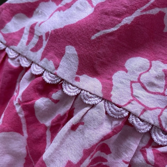 Hyacinth House Tuckernuck Women's Pink Floral Puff Mini Dress Small Feminine - Picture 13 of 16